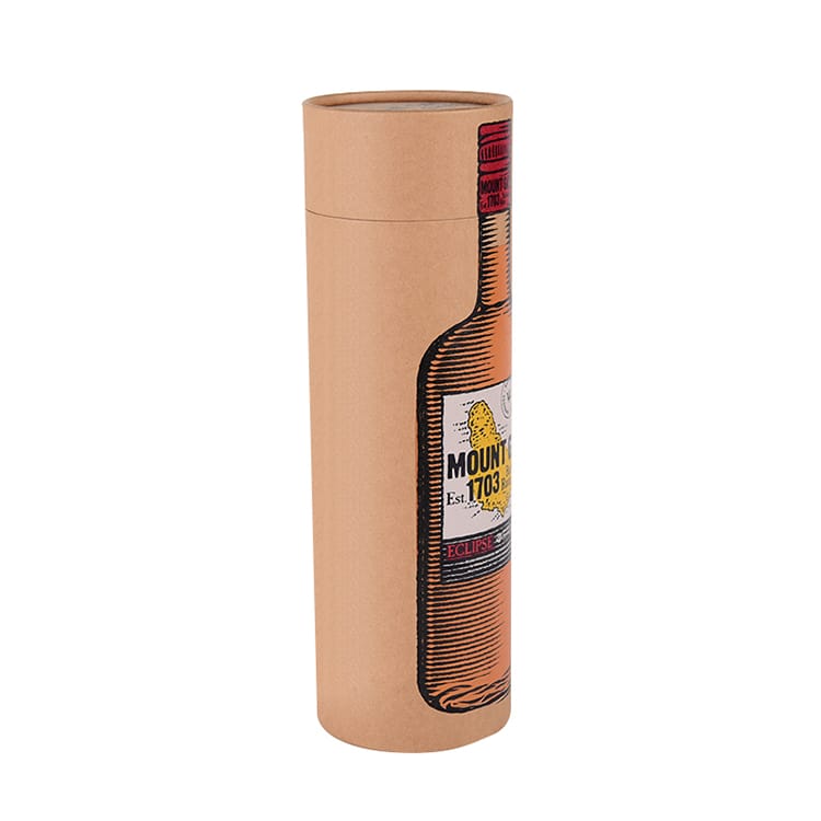 Kraft Paper Round Cardboard Wine Box Wholesale