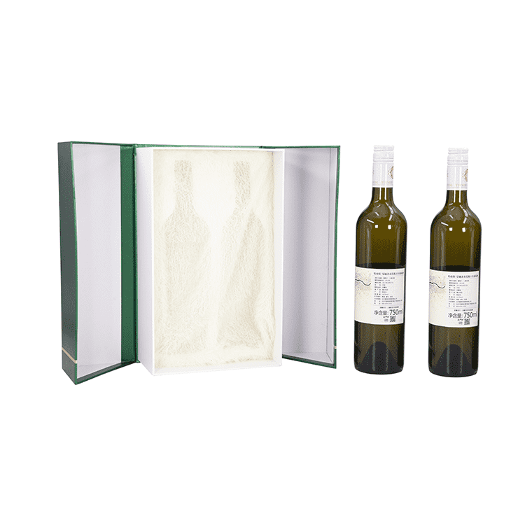 2 bottles cardboard wine box factory