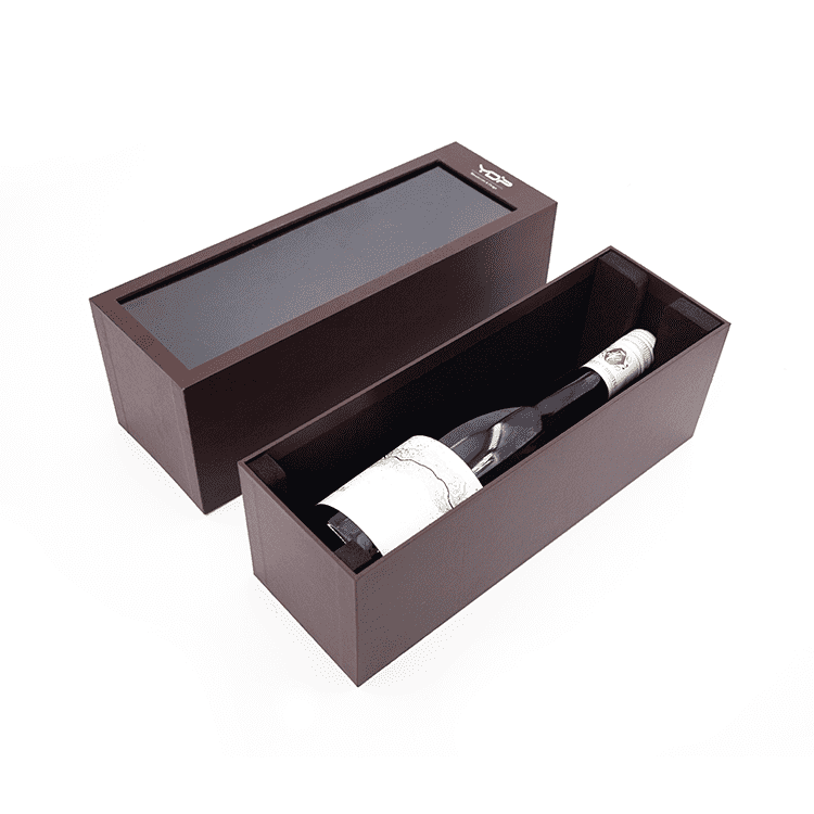 PVC Windows Cardboard Whisky Wine Box Wholesale