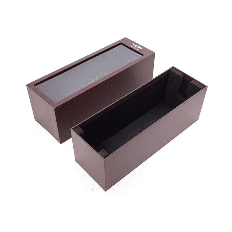 PVC Windows Cardboard Whisky Wine Box Wholesale