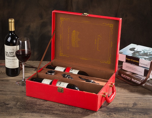 leather wine boxes