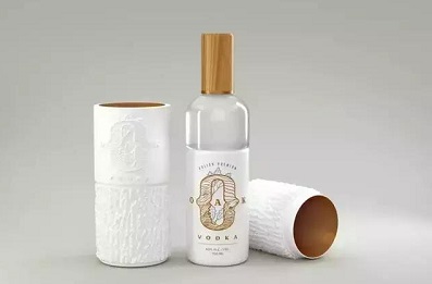 Vodka wine box packaging design fashion, combat ethnic rare graceful