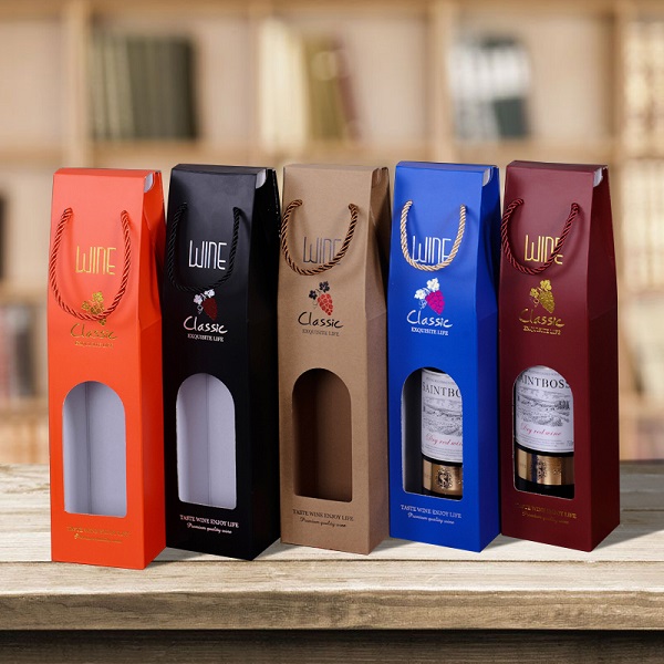 Paper wine packaging box