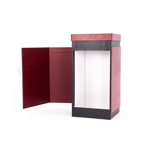 Leather red wine packaging box