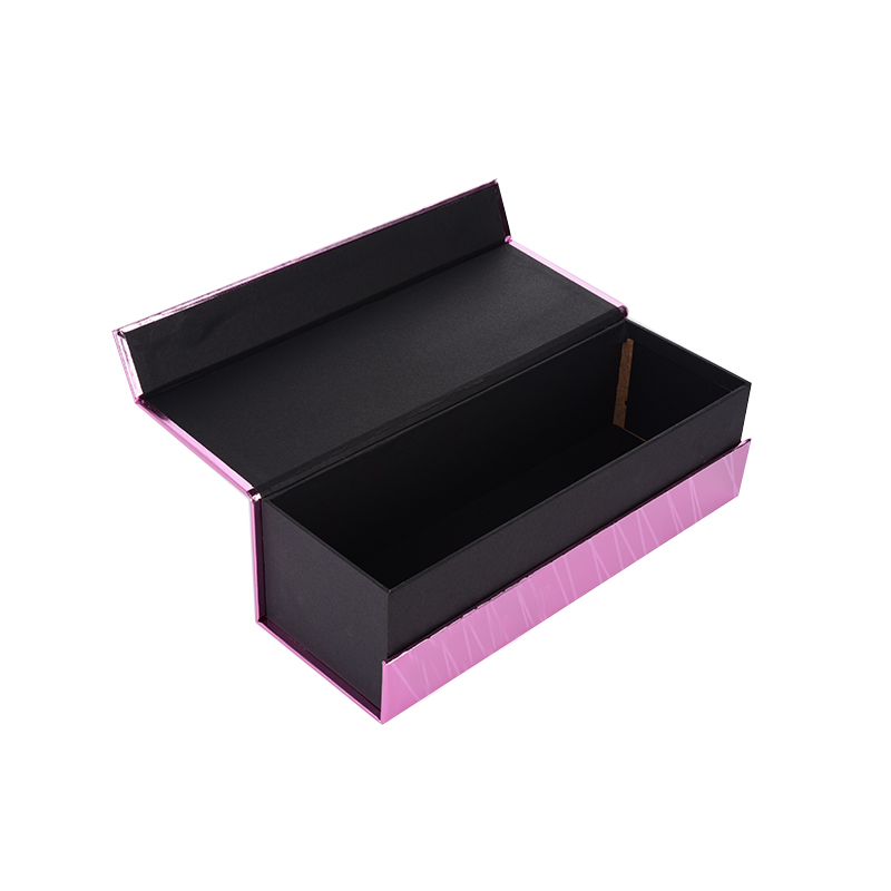 Factory hot sale custom luxury paper book style flip wine gift box packaging