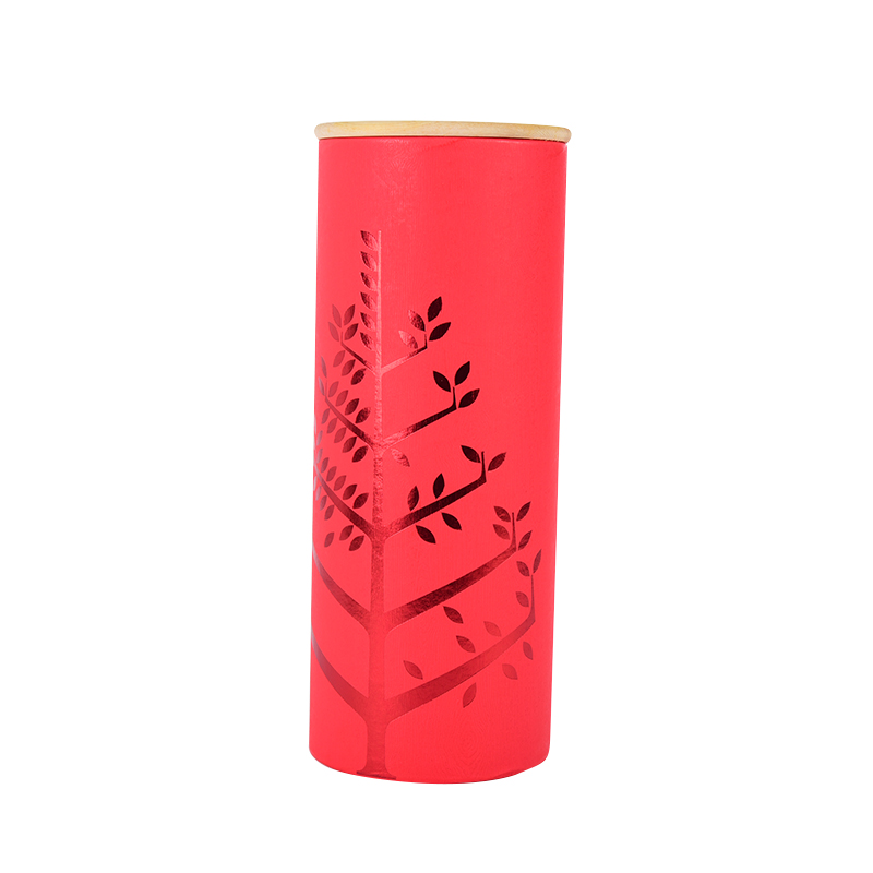 Wholesale cylinder gift box paper wine custom design round tube wine box