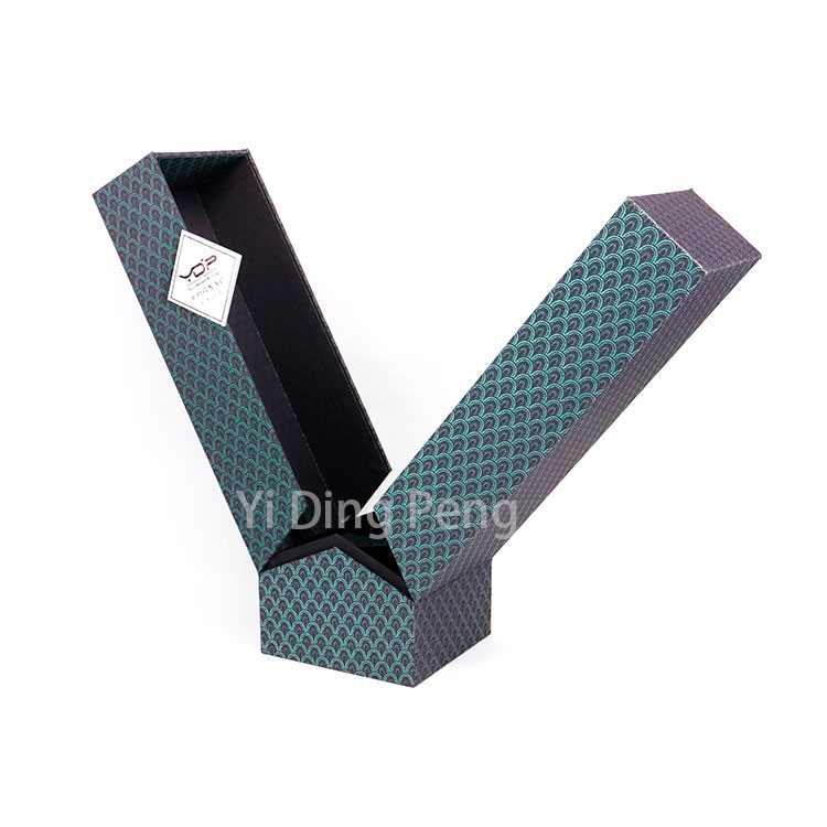 Luxury High Quality Custom Green fabric silk Single Bottle Red Wine Gift Box