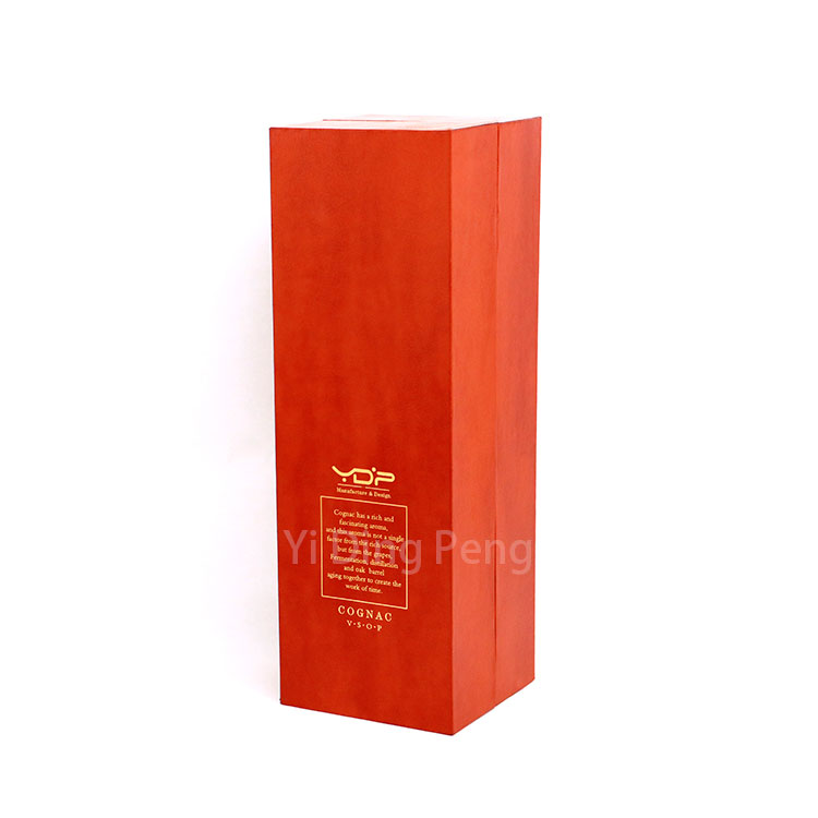 Custom Luxury High Grade Brown Single Double open Red Wine Box Wholesale Supplie