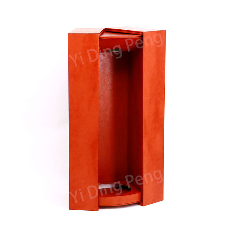 Custom Luxury High Grade Brown Single Double open Red Wine Box Wholesale Supplie