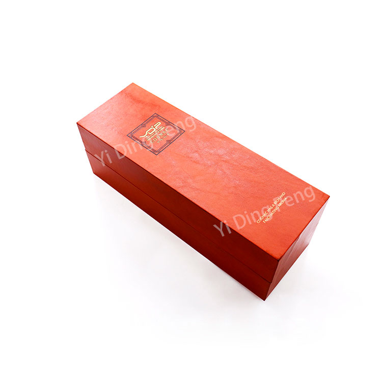 Custom Luxury High Grade Brown Single Double open Red Wine Box Wholesale Supplie