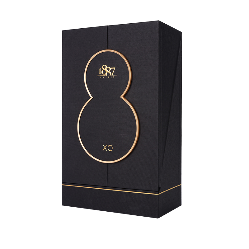 whisky black magnetic art wine charms irregular cutting cardboard paper wine box