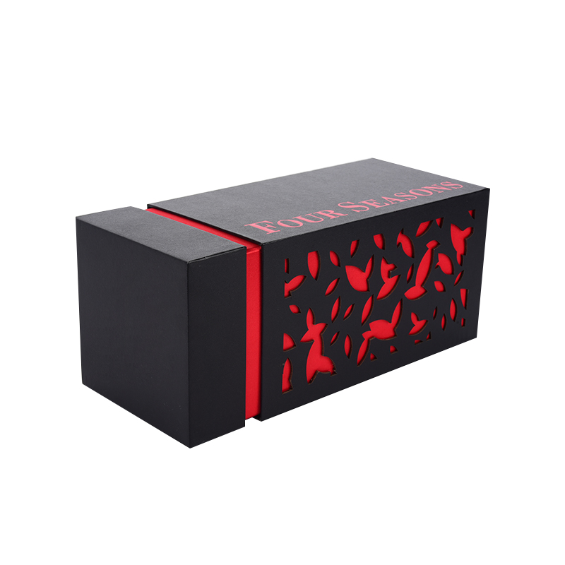 Chinese Style presentation single bottle gift box setting cardboard wine box
