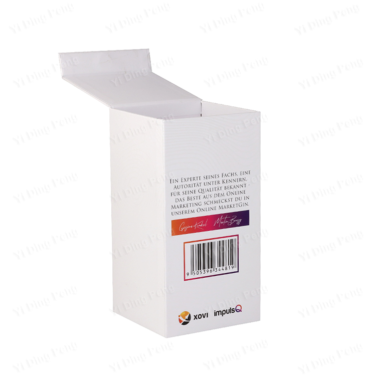 Wine Box Packaging Manufacturer White Flip Top Lid Paper Cardboard Christmas Wine Box With Magnet